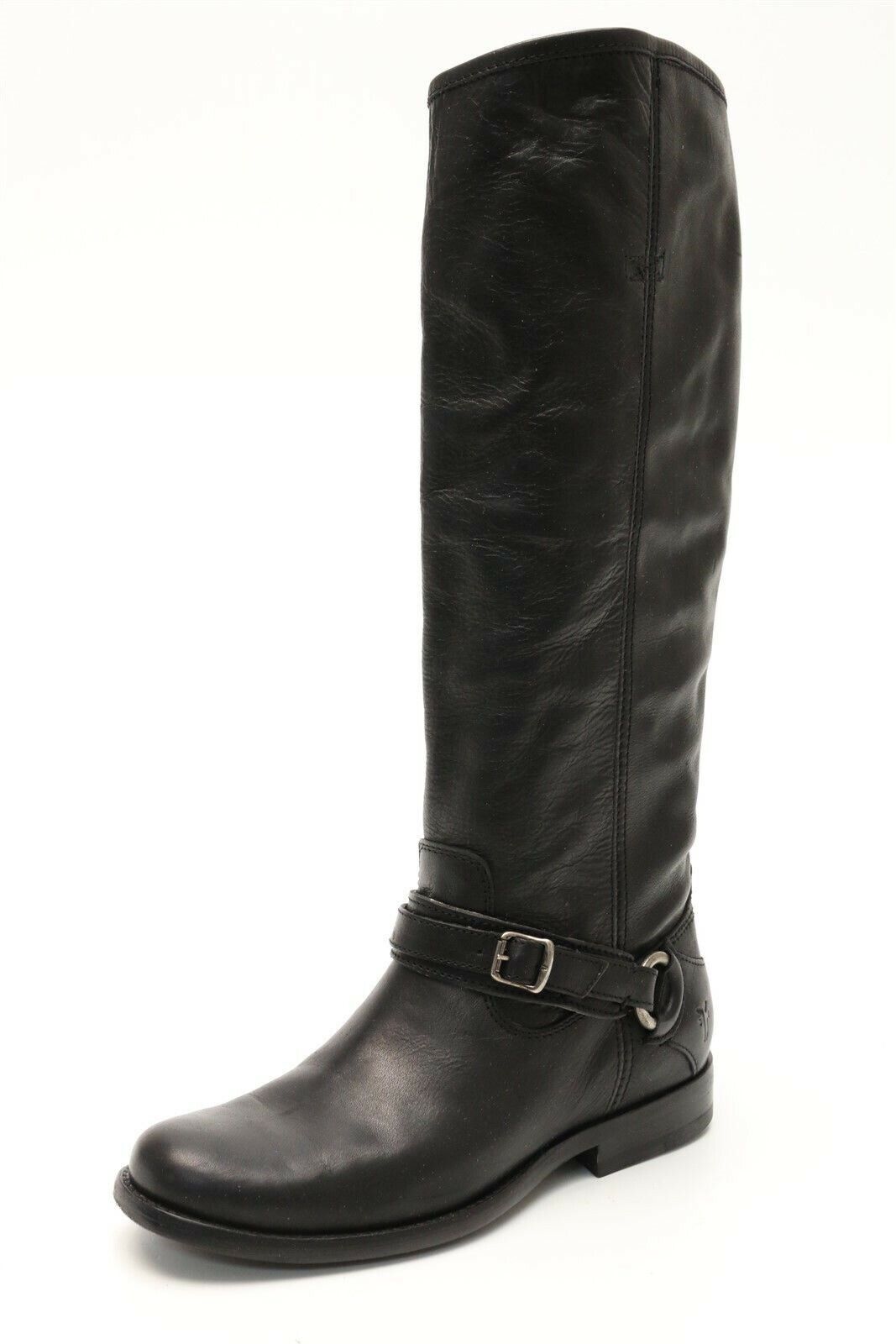 NWT FRYE Phillip Ring Tall Black Leather Boots (7.5)