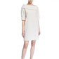Finley Skipper Black Folded Neck Shift Dress (M)