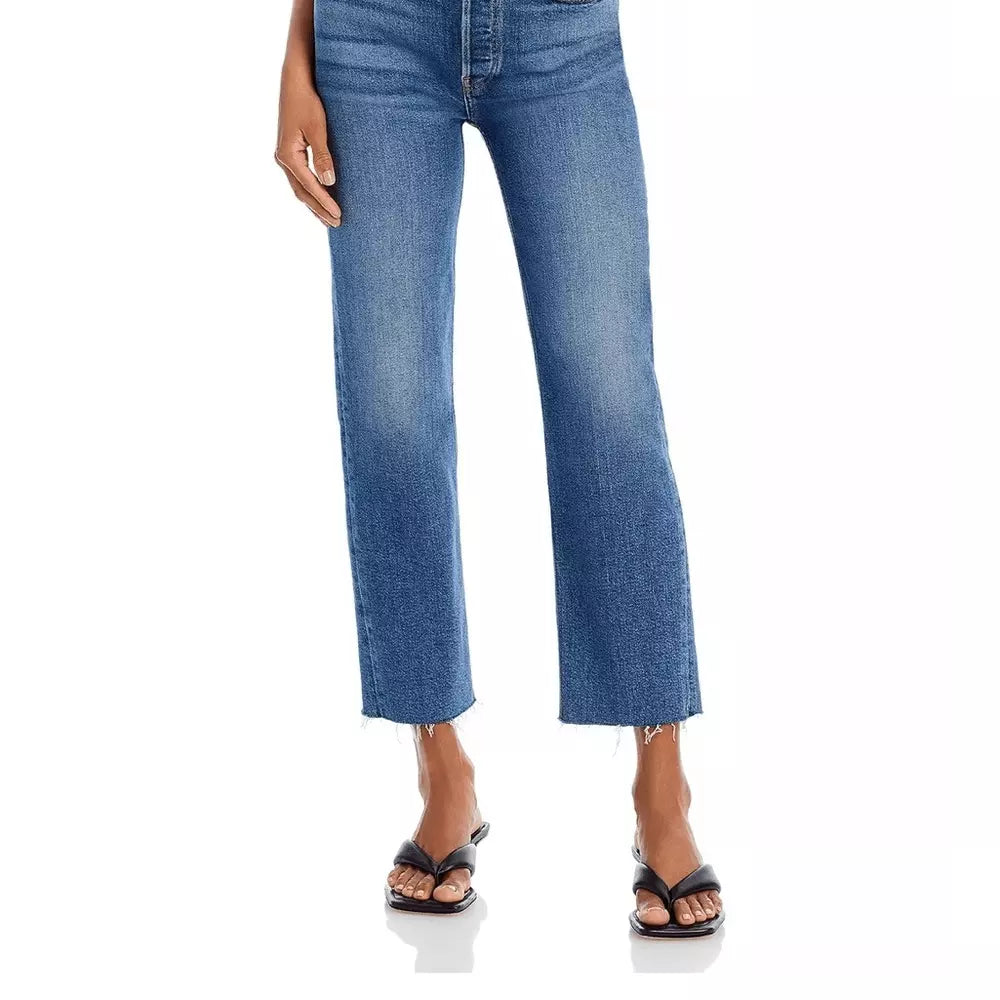 NEW RE/DONE Relaxed Crop Denim Jeans in Carpenter (26/4)