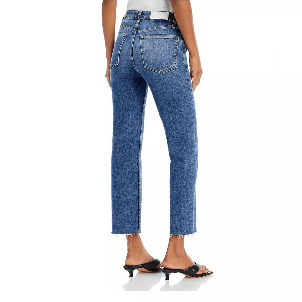 NEW RE/DONE Relaxed Crop Denim Jeans in Carpenter (26/4)