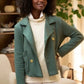 Frank & Eileen Belfast Cropped Sweatshirt Peacoat Jacket (M)