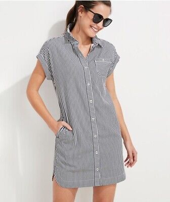 Vineyard Vines Seersucker Striped Margo Shirt Dress (8)