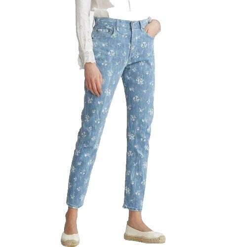 Polo Ralph Lauren Callen High Rise Slim Floral Print Jeans (29 or 8)