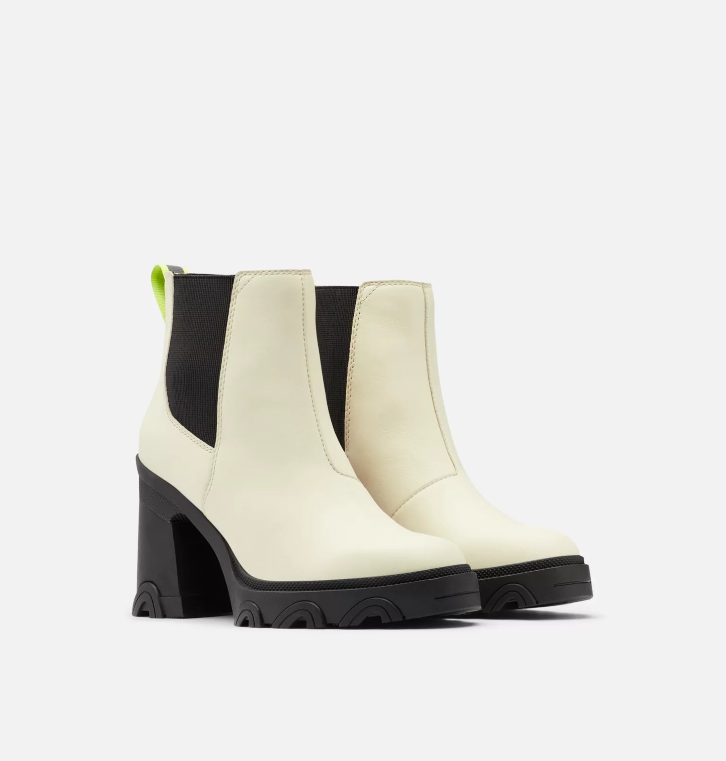 Sorel Brex Heel Chelsea Waterproof White Boots (7.5)