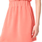 NEW Spanx AirEssentials Cinched " Scuba "T-Shirt Dress in Sunset Peach (1X)