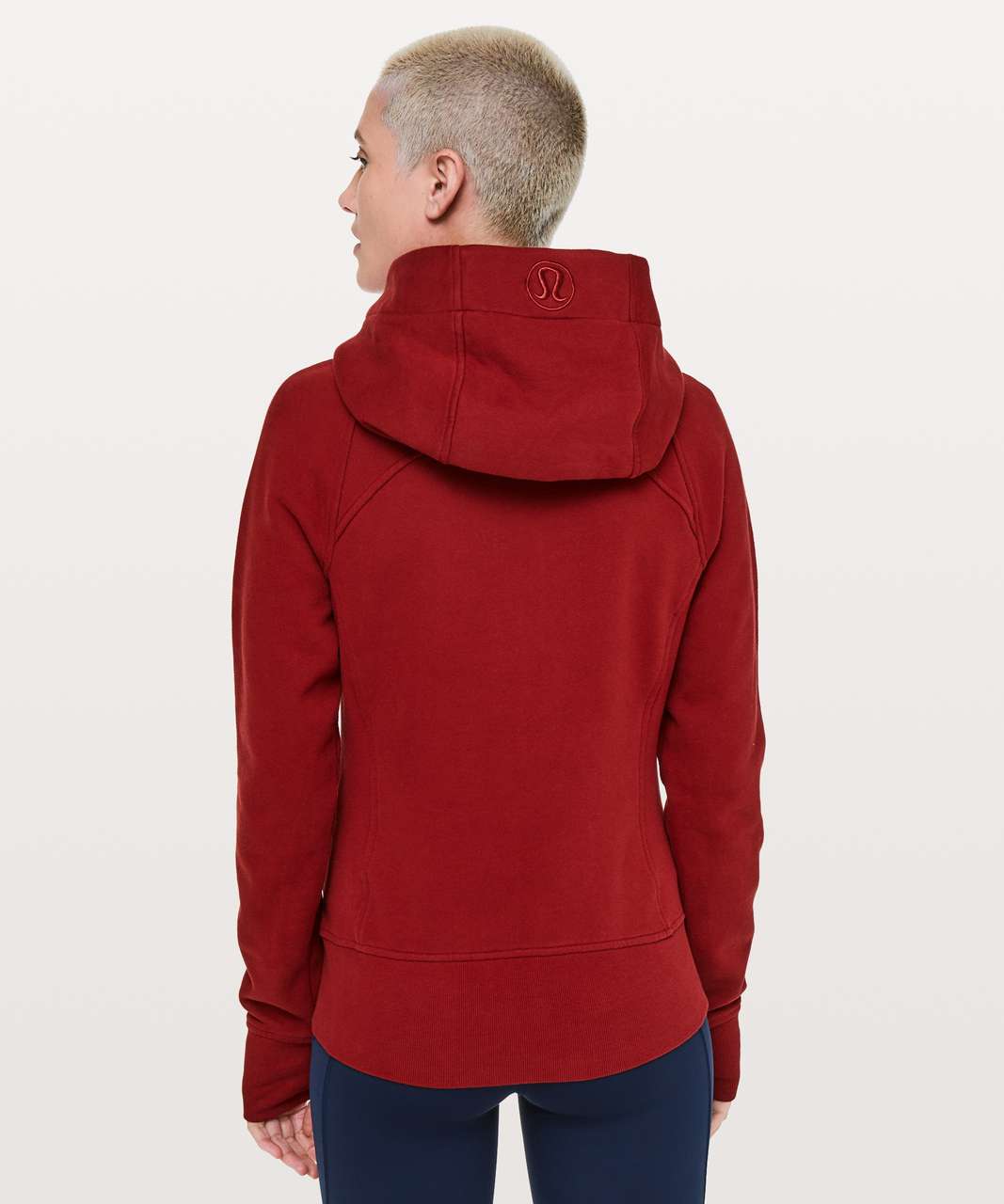 Lululemon Scuba Full Zip Hoodie in Dark Sport Red (6)