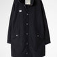 Zadig & Voltaire Black Long Kaze Nylon Parka Jacket