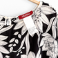 Max Mara Studio Black White Silk Floral Shift Dress (US 12)