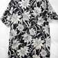 Max Mara Studio Black White Silk Floral Shift Dress (US 12)