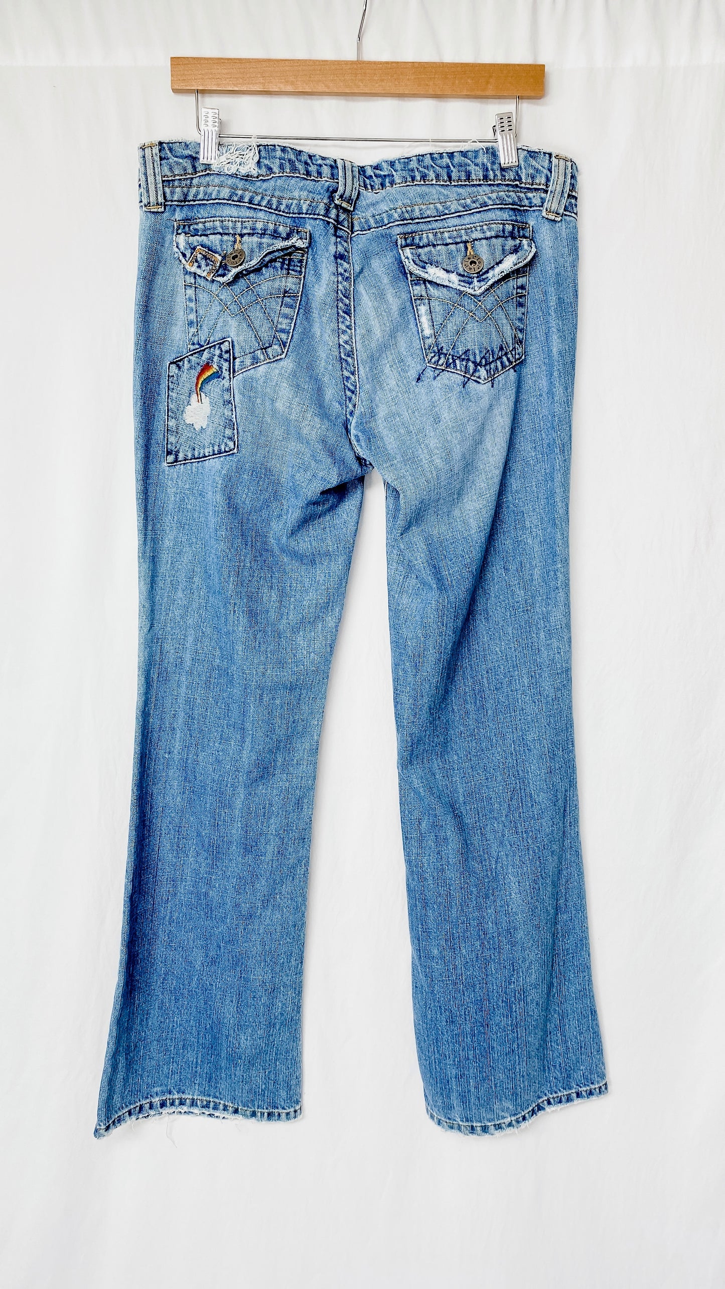 Vintage 99’ / Y2K l.e.i. Patchwork Denim Jeans (M)