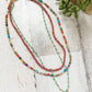 Triple Strand Beaded Handmade Necklace