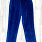 Etro Blue Velvet Tapered Pants (40 or 4)