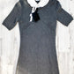 NEW Elisabetta Franchi Grey Cashmere Collar Knit Dress (44 or S)