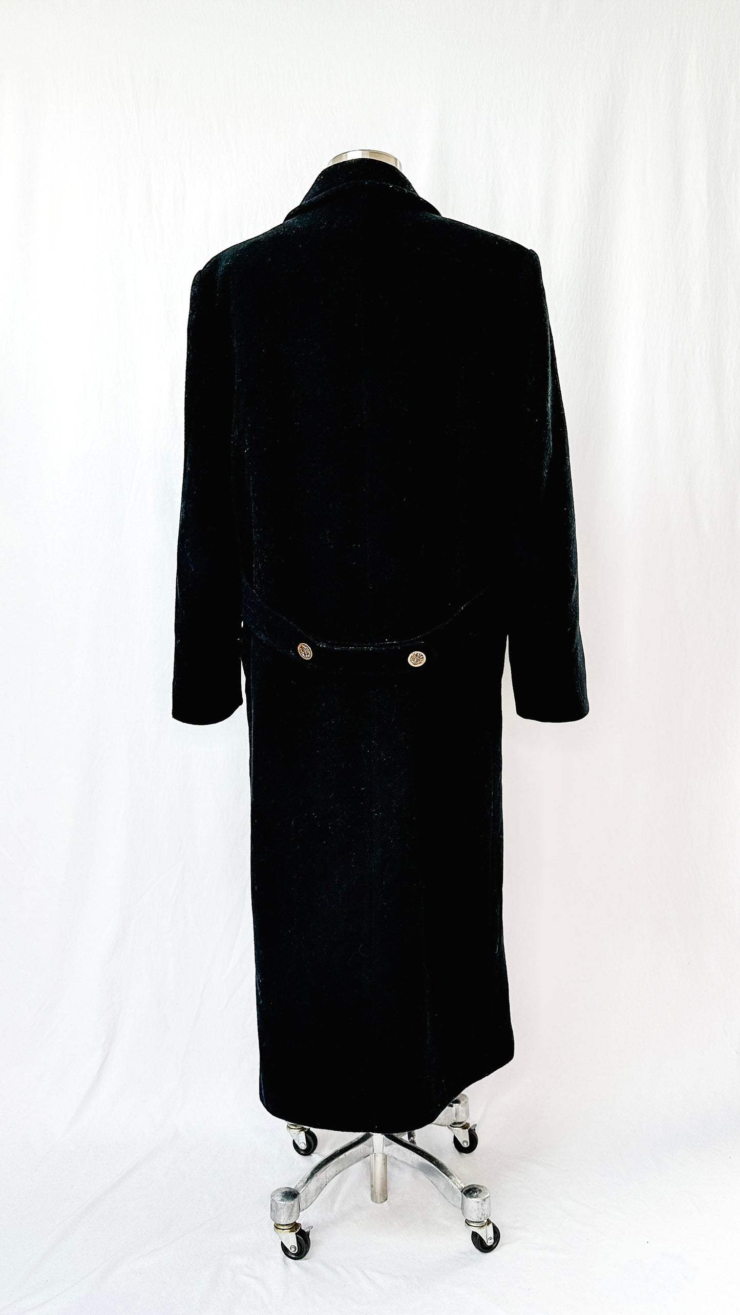 Vintage Herman K. Black Long Winter Coat (8)