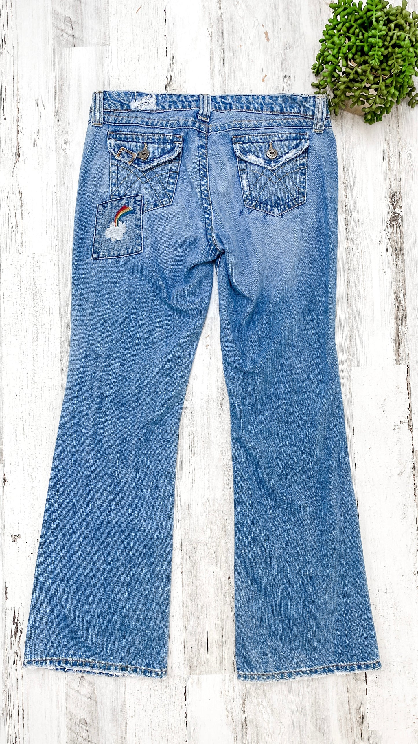 Vintage 99’ / Y2K l.e.i. Patchwork Denim Jeans (M)