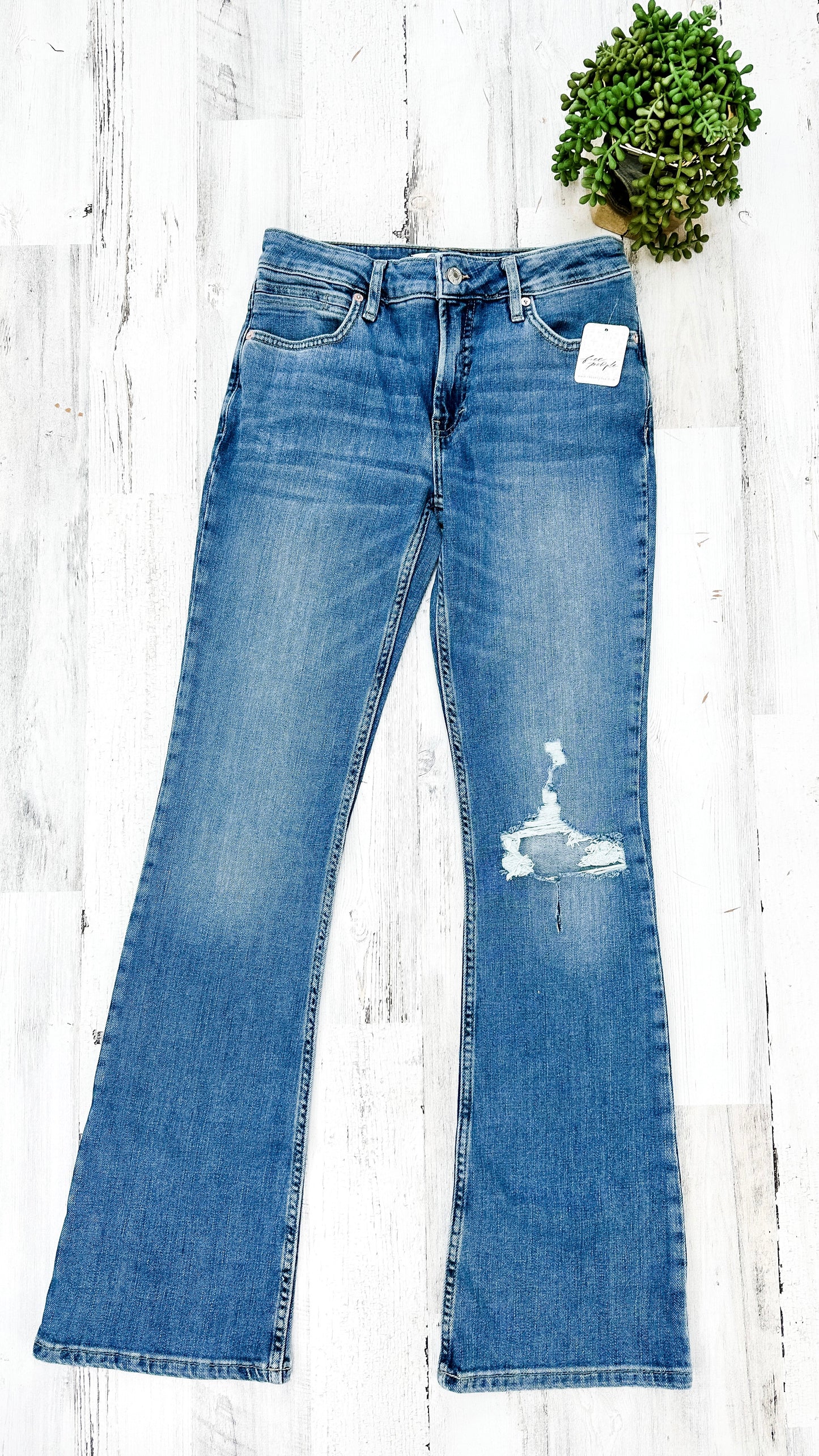 NEW Free People Carmen Flare Denim Jeans (6/8 or 31)