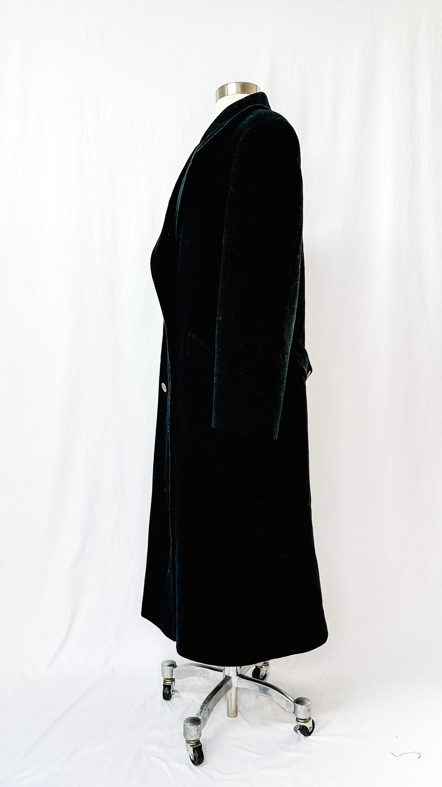 Vintage Herman K. Black Long Winter Coat (8)