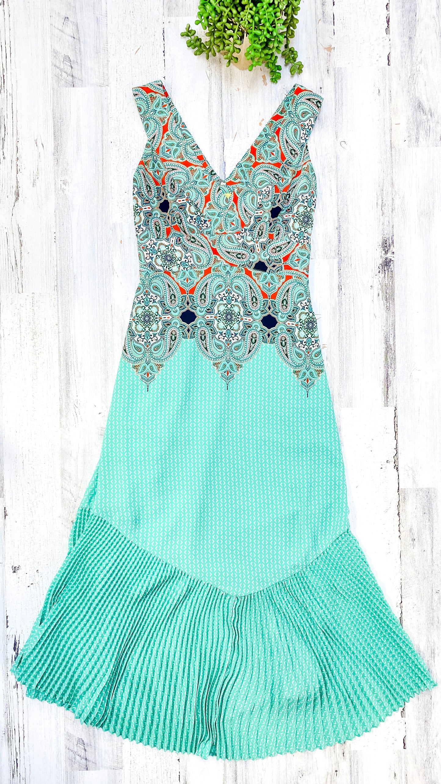 Anthropologie Maeve Canyon Creek Turquoise Dress (4)