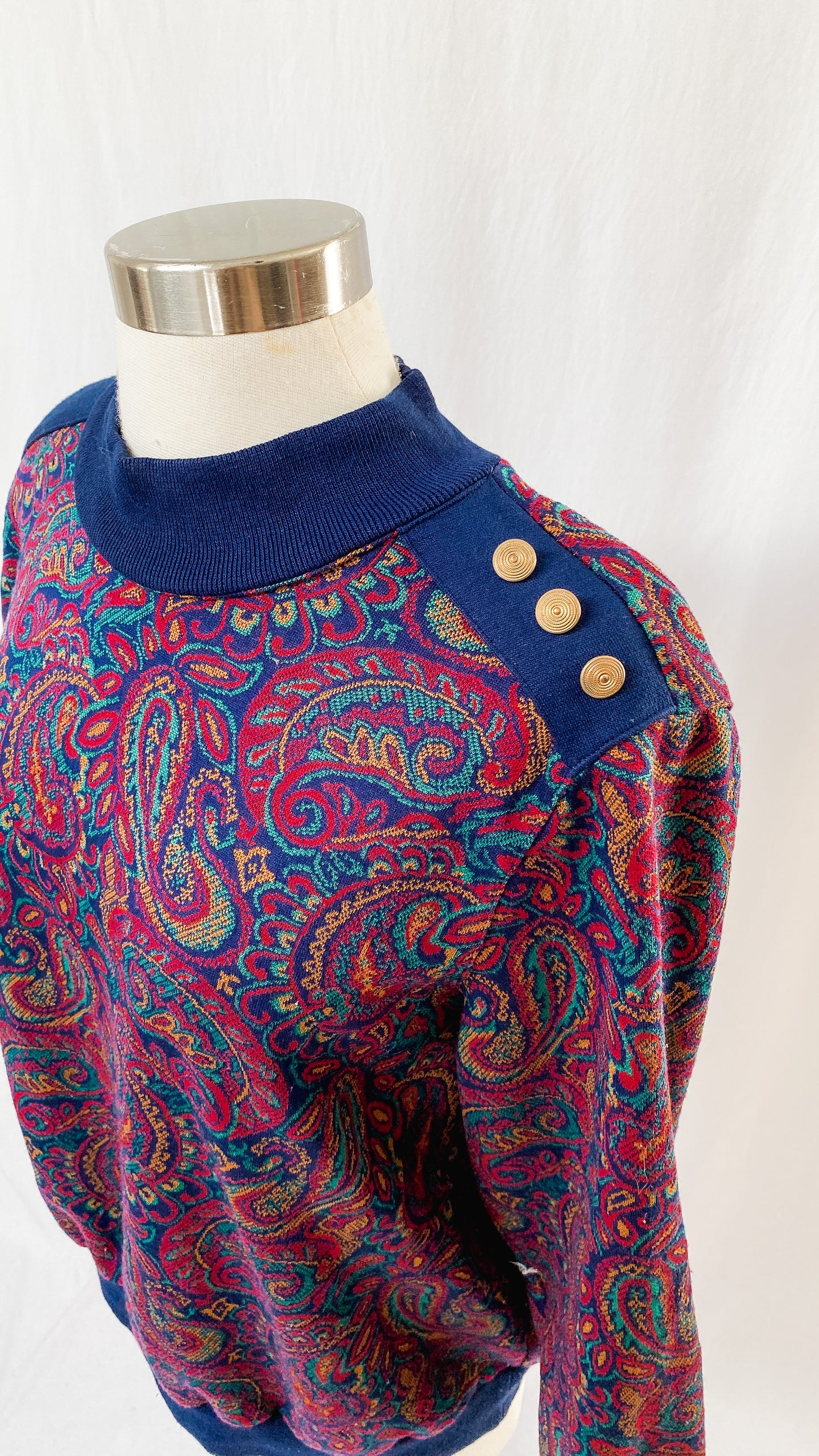 Vintage 90’s Alfred Dunner Paisley Knit Top (M/L)