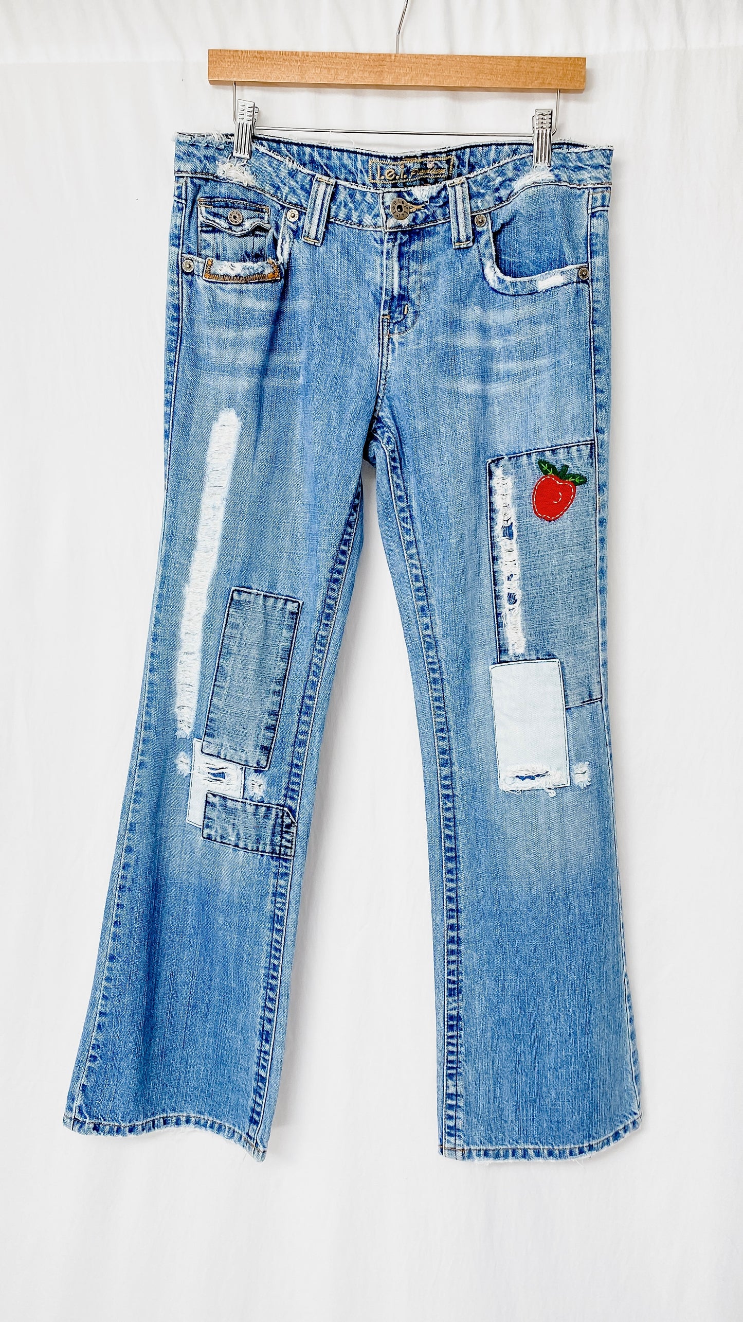 Vintage 99’ / Y2K l.e.i. Patchwork Denim Jeans (M)