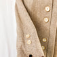 Vintage Brown Bow Winter Long Coat (XL/XXL)