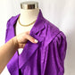 Vintage 80’s Purple Silk Top (8/10)