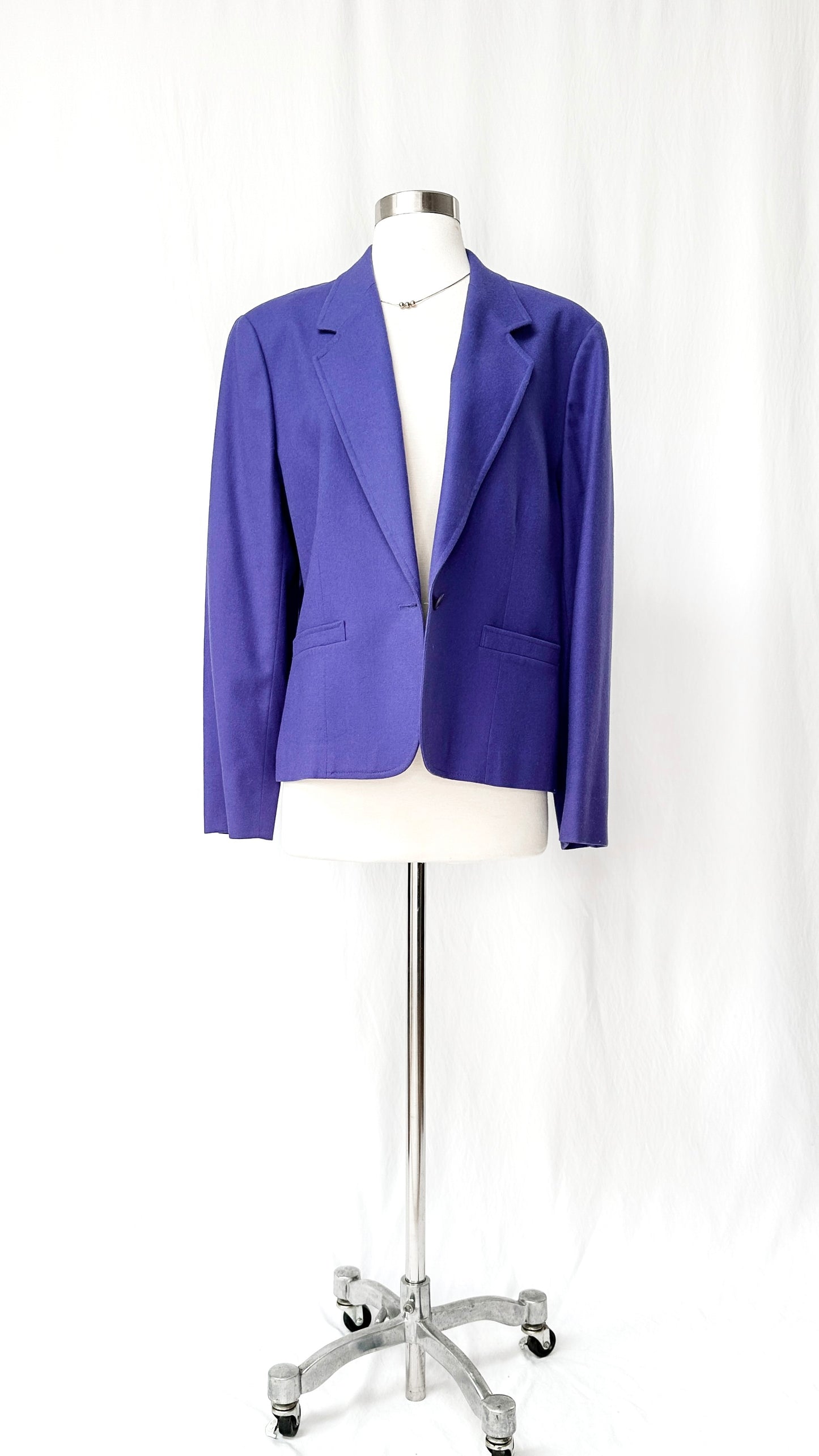 Vintage 70’s Pendleton Dark Purple Blue Wool Blazer (M/L)