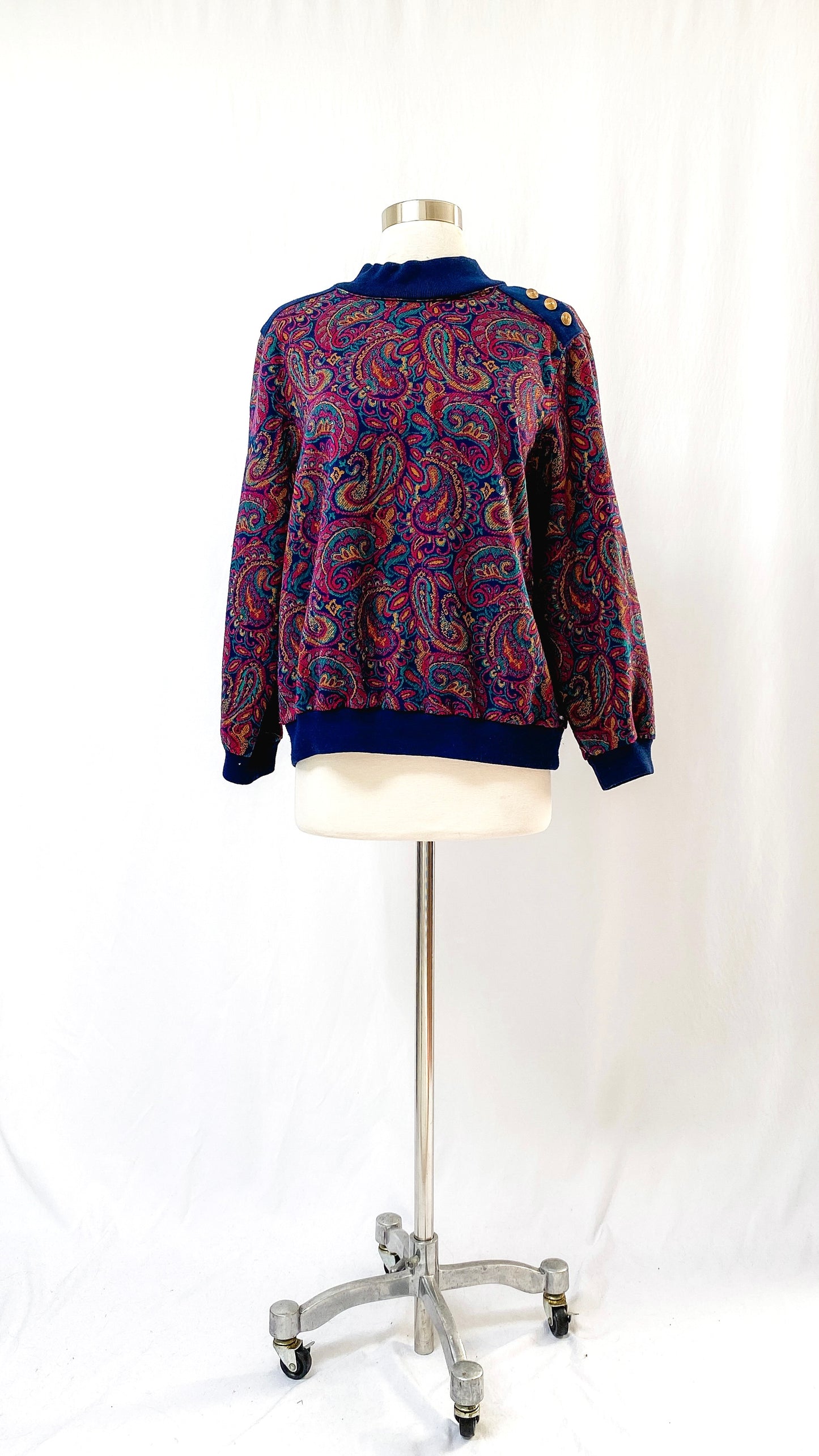 Vintage 90’s Alfred Dunner Paisley Knit Top (M/L)