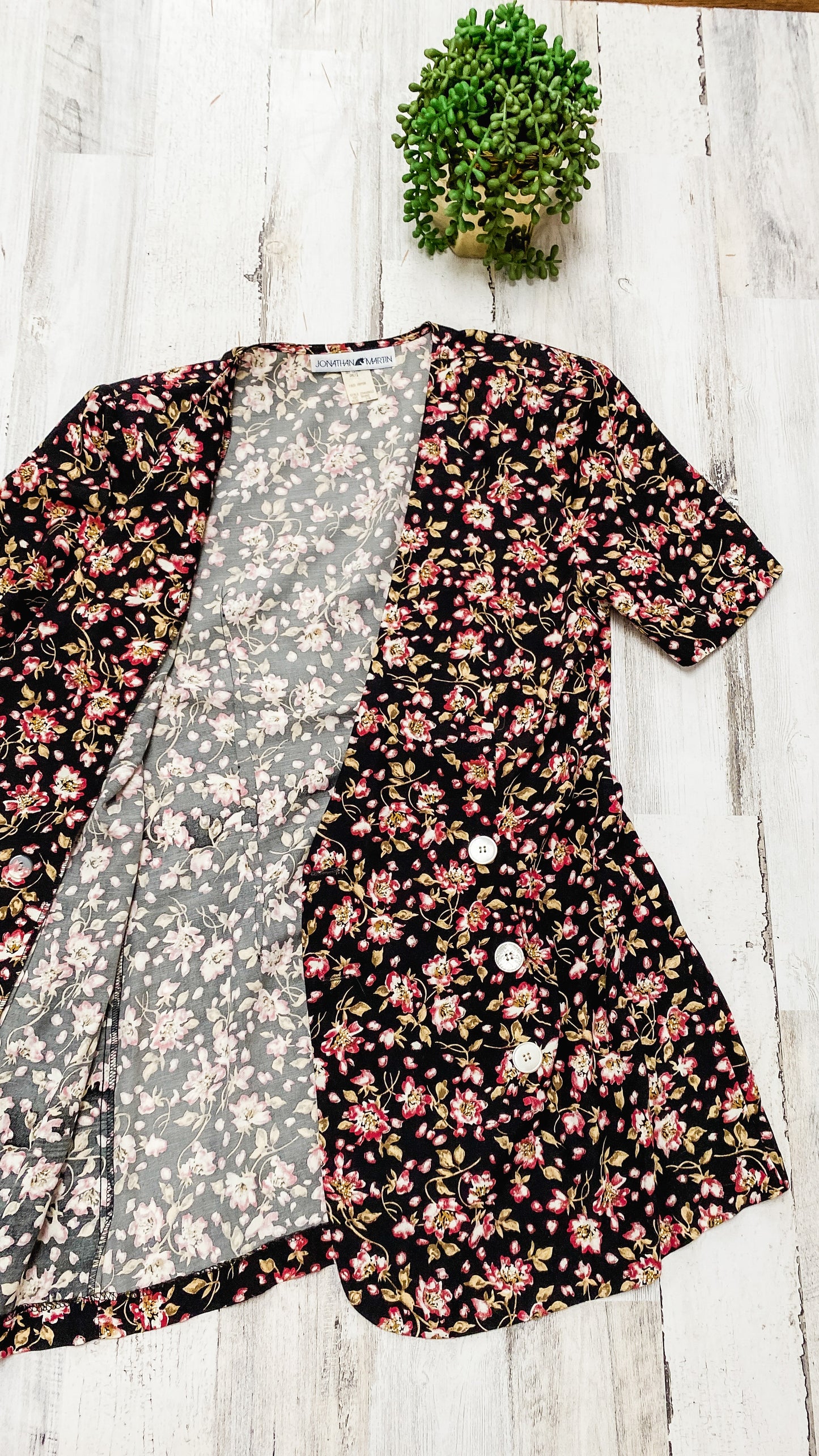 Vintage 90’s Jonathan Martin Mini Floral Dress (6/8)