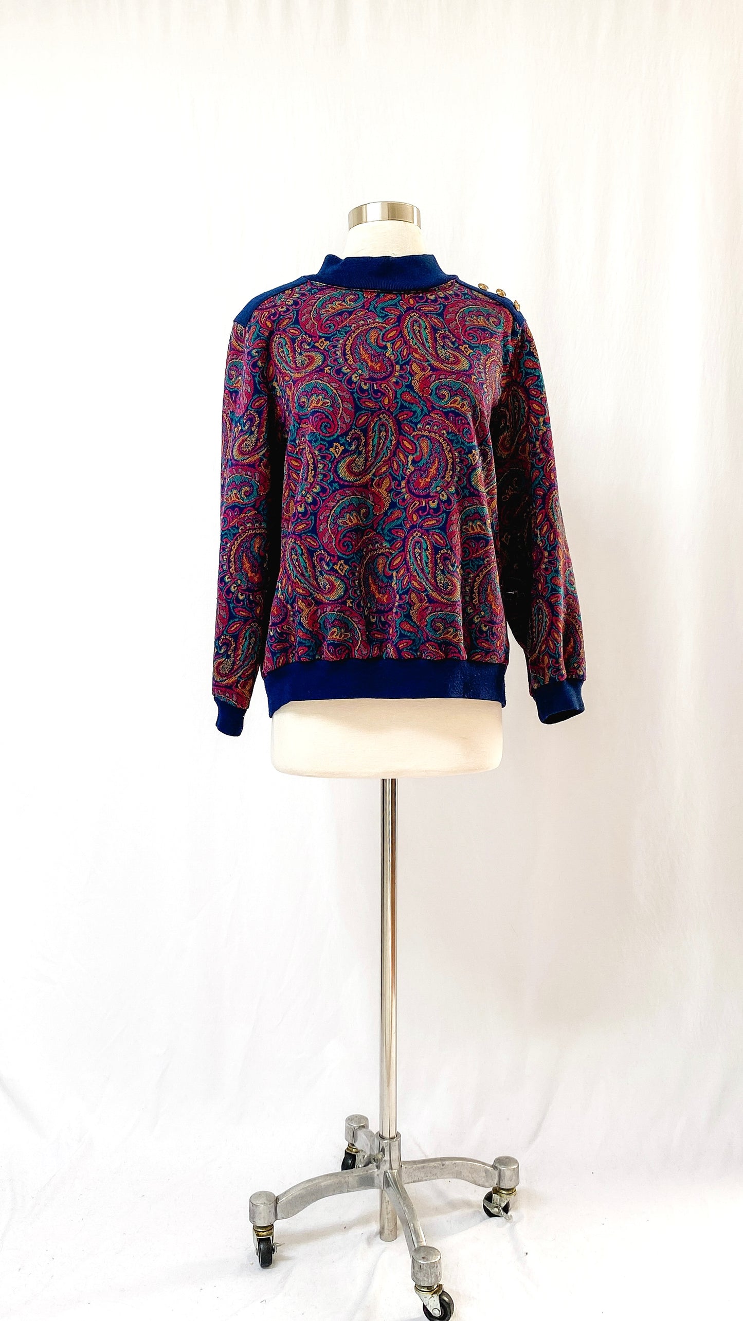 Vintage 90’s Alfred Dunner Paisley Knit Top (M/L)