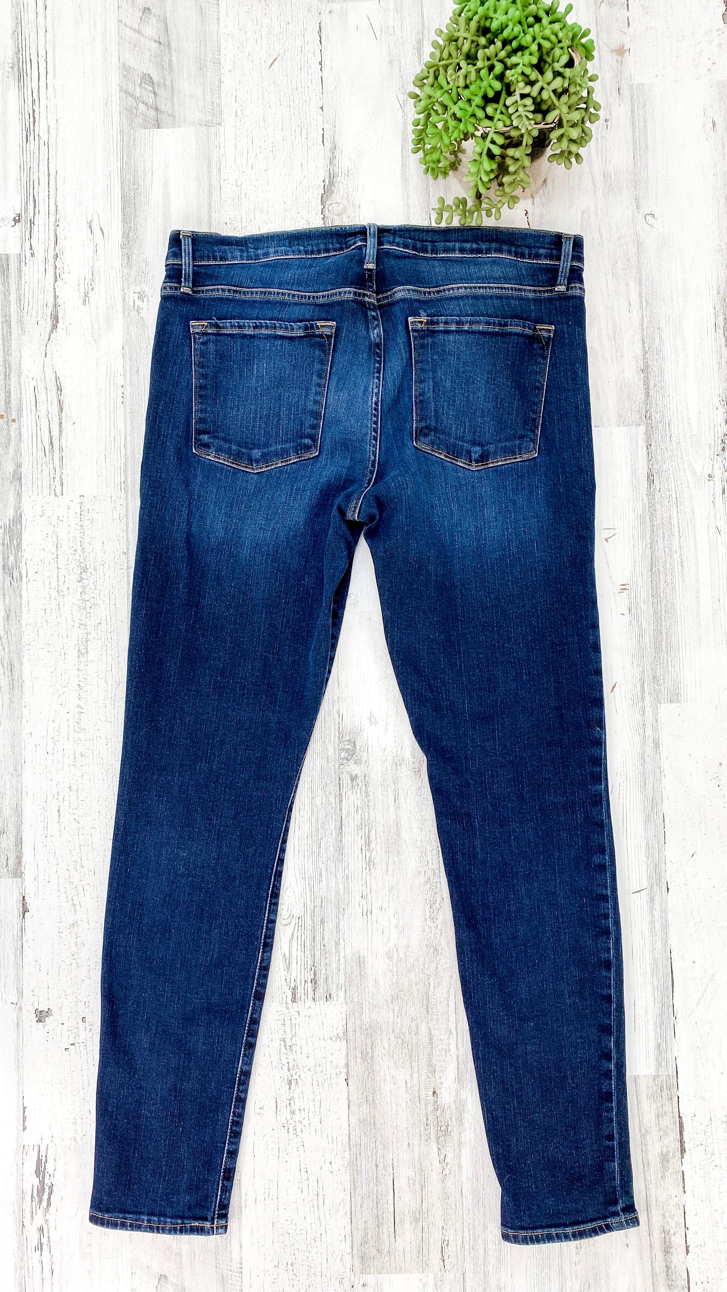 Frame Le Skinny Blue Wellington Jeans (31 or 8/10)