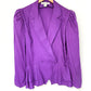 Vintage 80’s Purple Silk Top (8/10)