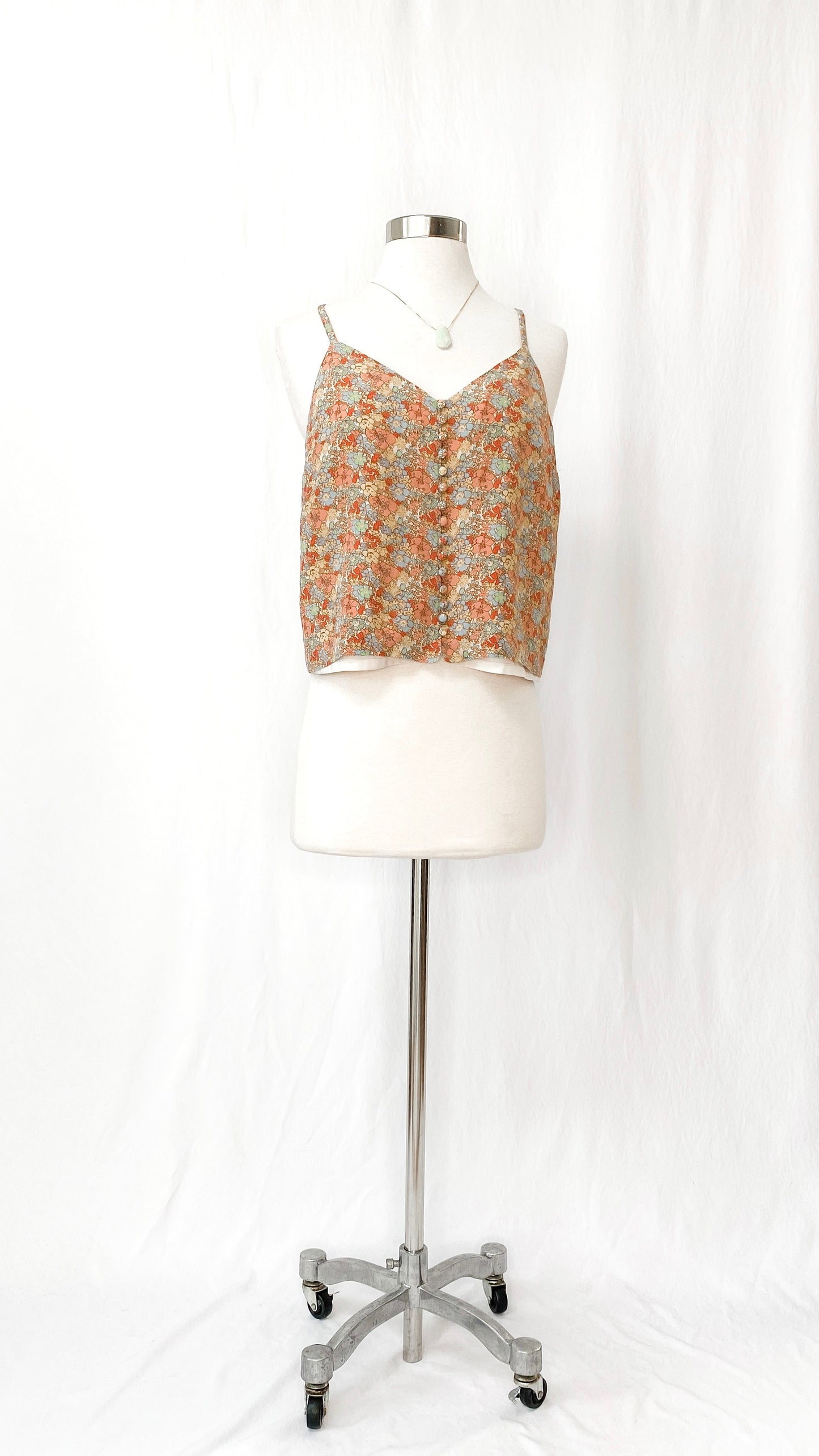 Madewell Silk Floral Top in Prairie Blossoms (6)
