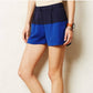 Anthropologie Blue Color Block Shorts (S)